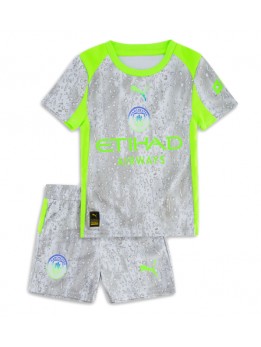 Manchester City Replika Tredje Kläder Barn 2025-26 Kortärmad (+ byxor)